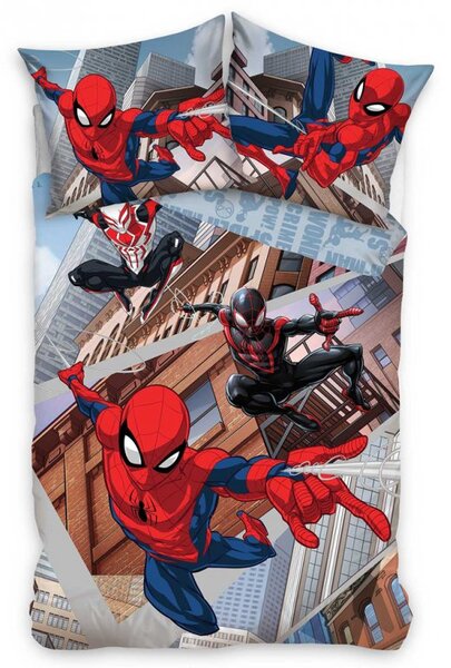 Detské obliečky Spider Man Naprieč Paralelnými Svetmi 140x200/70x90 cm