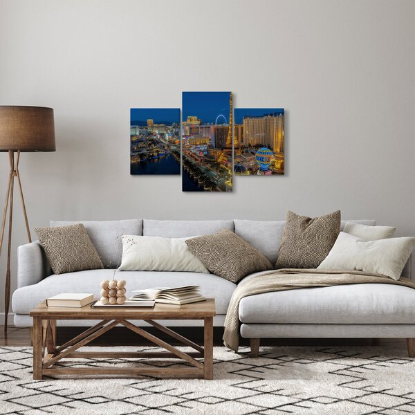 Obraz nočného Las Vegas (90x60 cm)