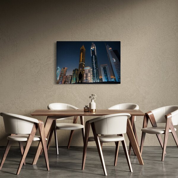 Obraz nočného mesta (90x60 cm)