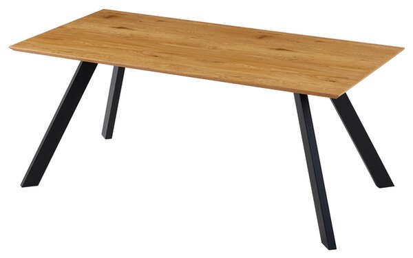 Jedálenský stôl GAMORA dub divoký/čierna, šírka 180 cm