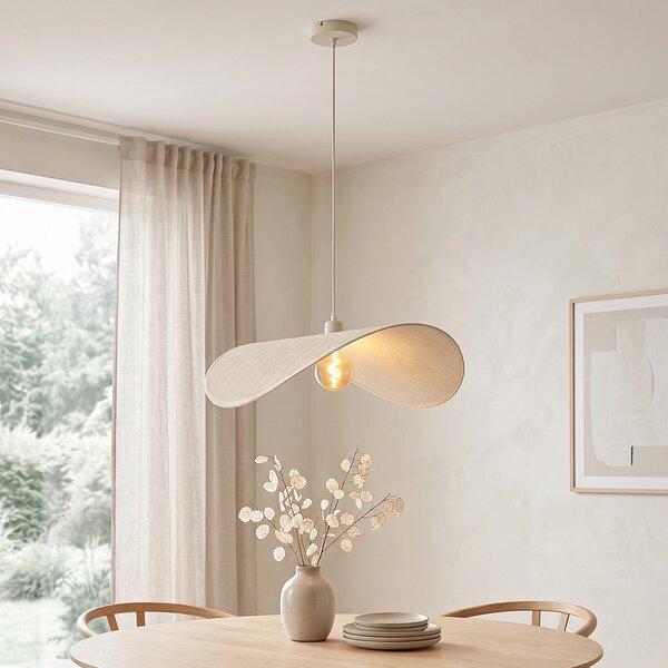 Moderná závesná lampa béžová 65cm - Hat