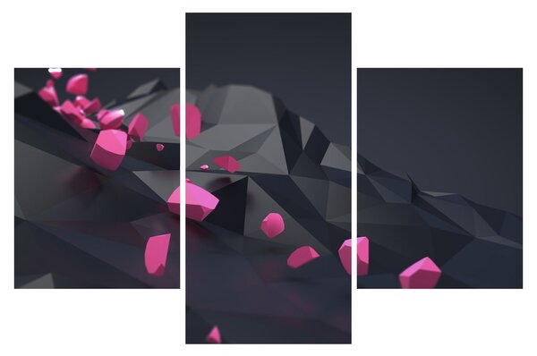 Obraz 3D abstrakcie (90x60 cm)