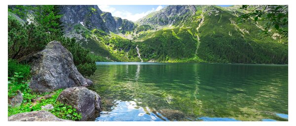 Obraz jazera v Tatrách (120x50 cm)