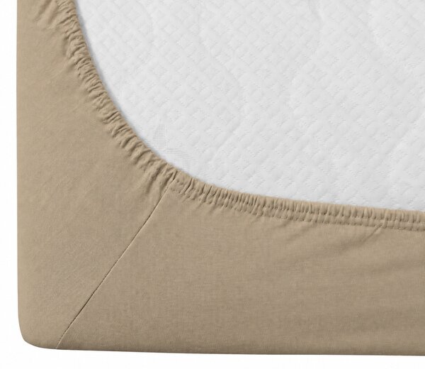 Jersey plachta EXCLUSIVE cappuccino 90 x 200 cm