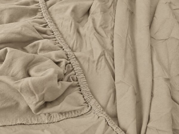 Jersey plachta EXCLUSIVE cappuccino 90 x 200 cm
