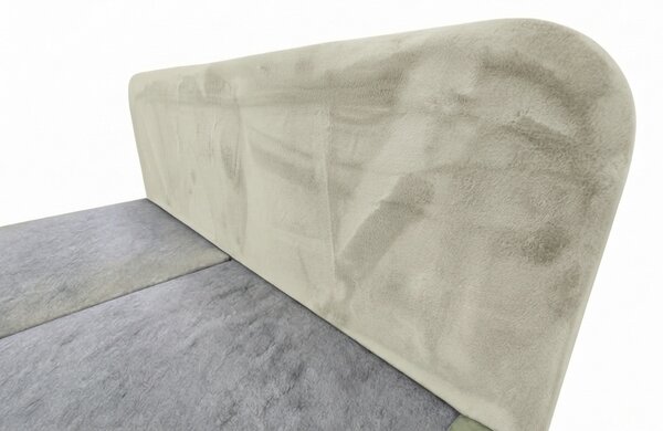 Čalúnená posteľ boxspring FORENA 140x200 cm krémová Matrac: Matrac Bonell pružinový