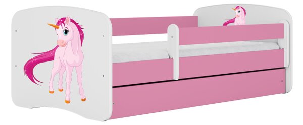 Detská posteľ ELI s jednorožcom Farba: Modrá, Rozmer: 160 × 80 cm