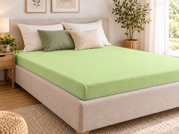 Jersey plachta EXCLUSIVE svetlozelená 90 x 200 cm