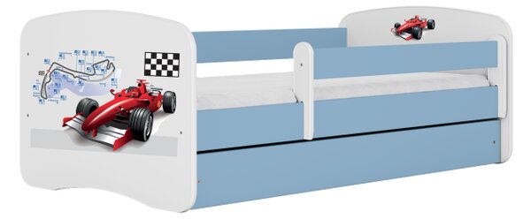Detská posteľ FORMULA s pretekárskym autom Farba: Biela, Rozmer: 140 × 70 cm