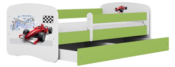 Detská posteľ FORMULA s pretekárskym autom Farba: Biela, Rozmer: 140 × 70 cm