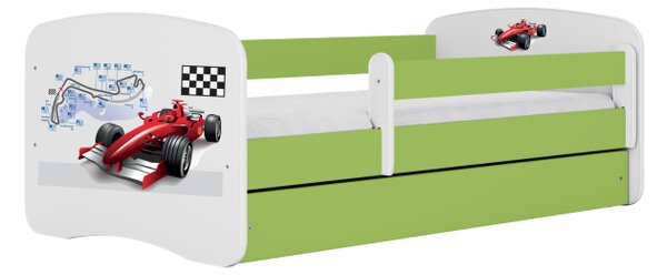 Detská posteľ FORMULA s pretekárskym autom Farba: Biela, Rozmer: 140 × 70 cm
