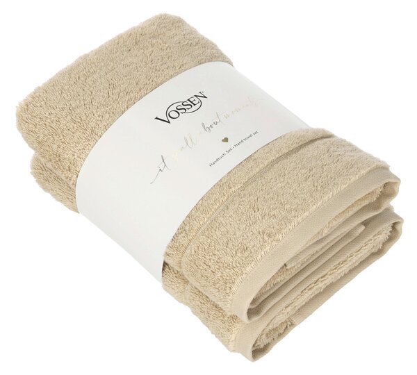 SADA UTERÁKOV NA RUKY, 50/100 cm, svetlohnedá Vossen - Kúpeľňový textil