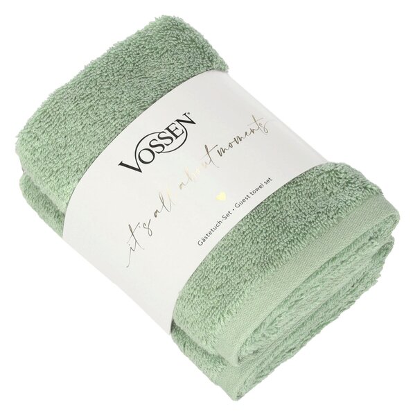 SADA UTERÁKOV PRE HOSTÍ, 30/50 cm, zelená Vossen - Kúpeľňový textil