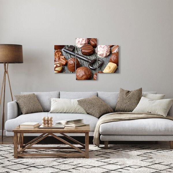 Obraz čokolády a kľúče (90x60 cm)