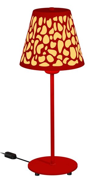 Aluminor Nihoa lampa perforovaný vzor červená/žltá