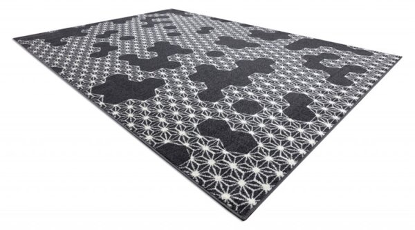 Koberec HEOS 78547 HEKSAGON PUZZLE antracyt / krém