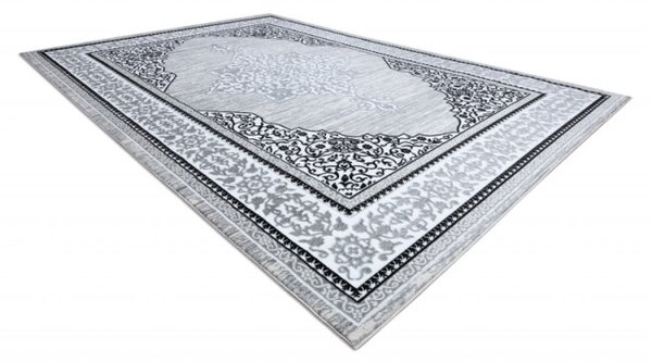 Koberec GLOSS 8490 52 Ornament - slonia kosť, sivý