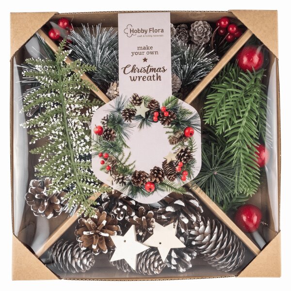 Kreatívna sada DIY CHRISTMAS na výrobu vencov a dekorácií - rôzne varianty