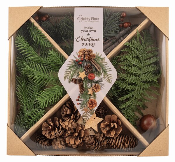 Kreatívna sada DIY CHRISTMAS na výrobu vencov a dekorácií - rôzne varianty
