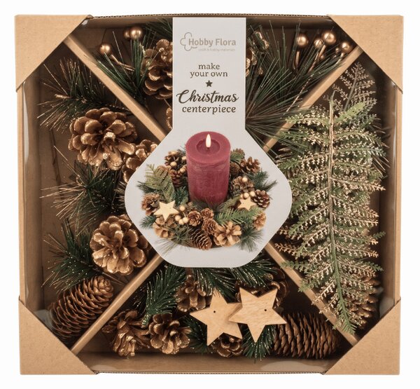 Kreatívna sada DIY CHRISTMAS na výrobu vencov a dekorácií - rôzne varianty