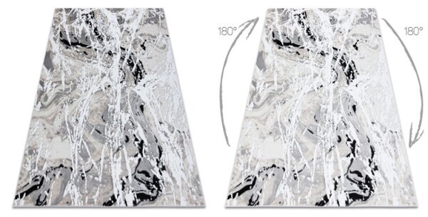 Koberec GLOSS 8488 37 Abstrakcia, glamour - béžový, sivý