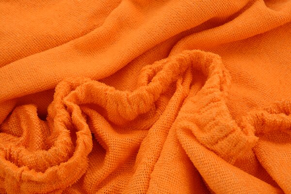 TOP Q froté prestieradlo ORANŽOVÉ 180x200 cm