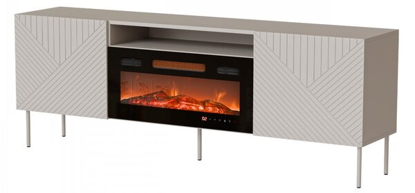 Mirjan24 TV skrinka s krbom Azynit Kasmir II 190 EF, Farby: kašmír 5903211496417