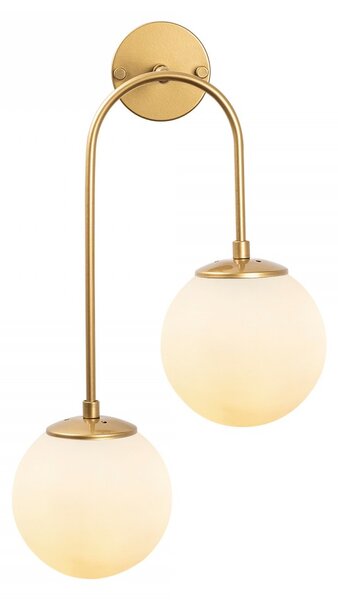 Opviq Nástenná lampa Jevel I zlatá/biela
