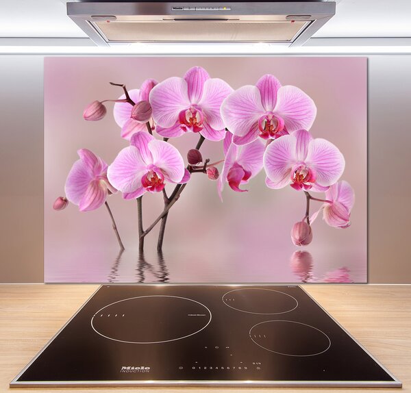 Panel do kuchyne Ružová orchidea pl-pksh-100x70-f-79883275