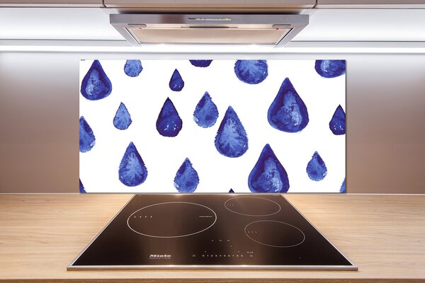Panel do kuchyne Modré kvapky pl-pksh-100x50-f-126312321