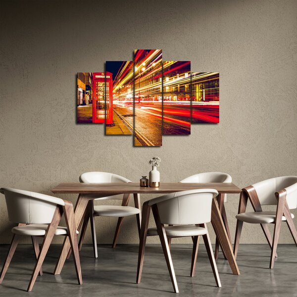 Obraz červené londýnske telefónne búdky (150x105 cm)