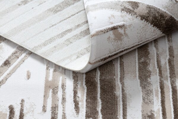 Koberec AKRYL VALS 0W1733 C56 46 abstrakcia 3D slonia kosť / béžový