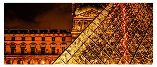 Obraz Louvre v Paríži (120x50 cm)