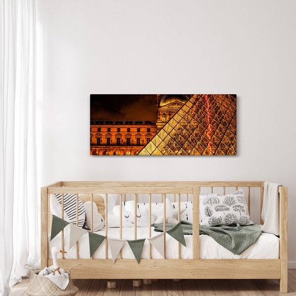 Obraz Louvre v Paríži (120x50 cm)