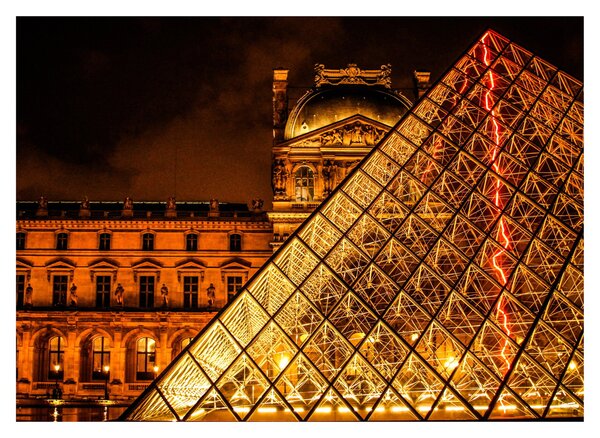 Obraz Louvre v Paríži (70x50 cm)