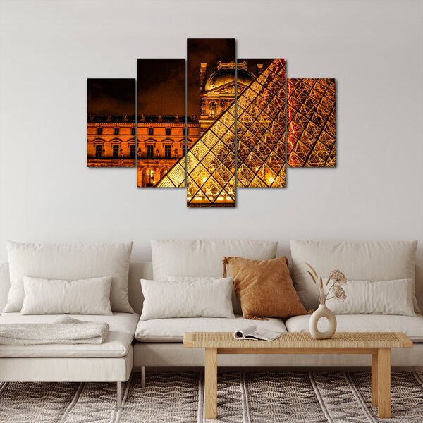 Obraz Louvre v Paríži (150x105 cm)