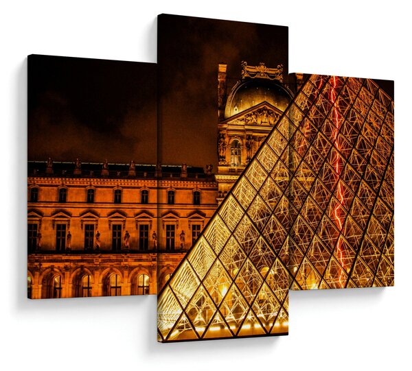 Obraz Louvre v Paríži (90x60 cm)