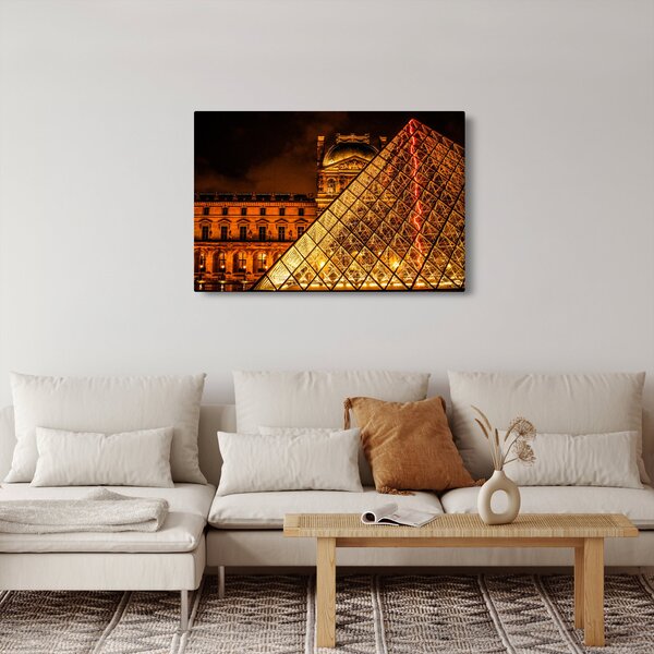 Obraz Louvre v Paríži (90x60 cm)