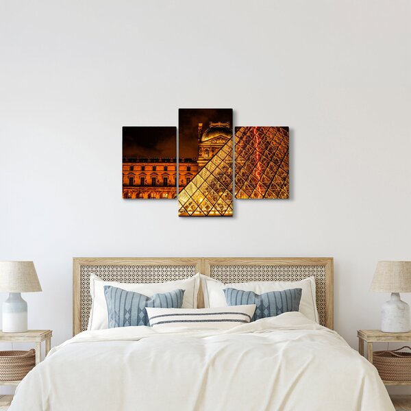 Obraz Louvre v Paríži (90x60 cm)