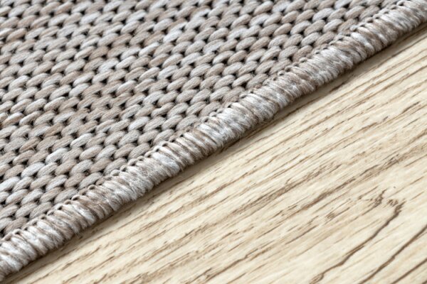 Behúň SIZAL FLOORLUX 20608, koniczyna marokánka, trellis strieborný / čierny