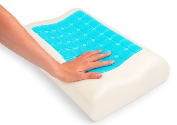 VISCOPUR Anatomický vankúš VISCOPUR® COOL GEL s gélovou vrstvou profilovaný - 30x50 cm