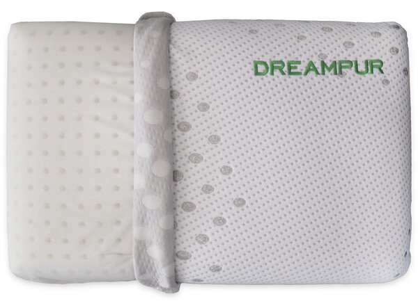 DREAMPUR Anatomický vankúš DREAMPUR® z latexovej peny Grey Dots MAXI 40x70 cm