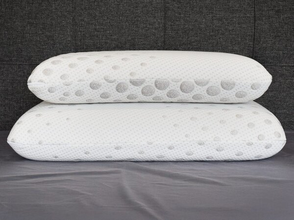DREAMPUR Anatomický vankúš DREAMPUR® z latexovej peny Grey Dots MAXI 40x70 cm