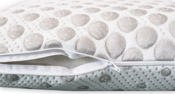 DREAMPUR Anatomický vankúš DREAMPUR® z latexovej peny Grey Dots MAXI 40x70 cm