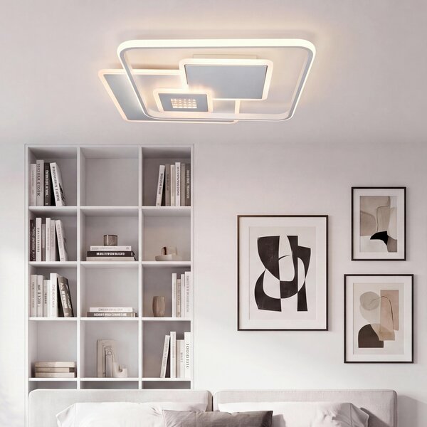 STROPNÉ LED SVIETIDLO, 50,3/50,3/6 cm Novel - Interiérové svietidlá