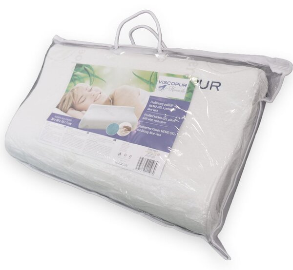VISCOPUR Anatomický vankúš VISCOPUR® MEMO-GEL Aloe profilovaný - 30x50 cm