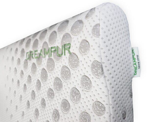 DREAMPUR Anatomický vankúš z latexovej peny DREAMPUR® grey dots profilovaný - 30x50 cm