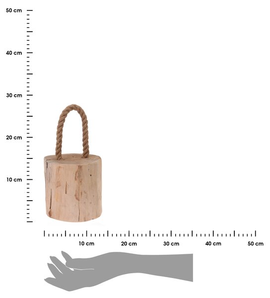 Zarážka do dverí Wood, 14x14 cm