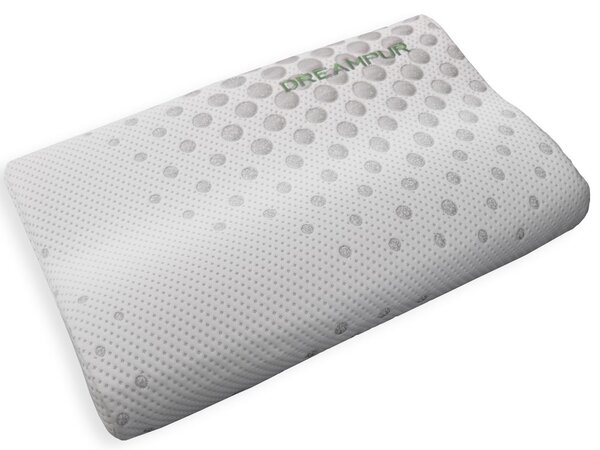 DREAMPUR Anatomický vankúš z latexovej peny DREAMPUR® grey dots profilovaný - 30x50 cm