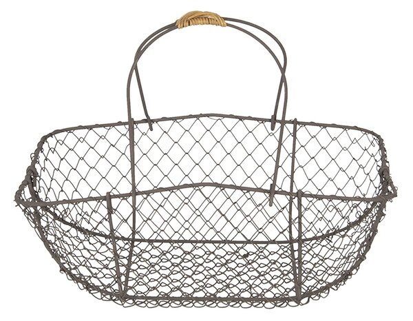 Set 4 drôtených košíkov s ušami Filaire - 38 * 28 * 15 * 36/34 * 23 * 32/31 * 20 * 27/27 * 17 * 24 cm - Clayre & Eef